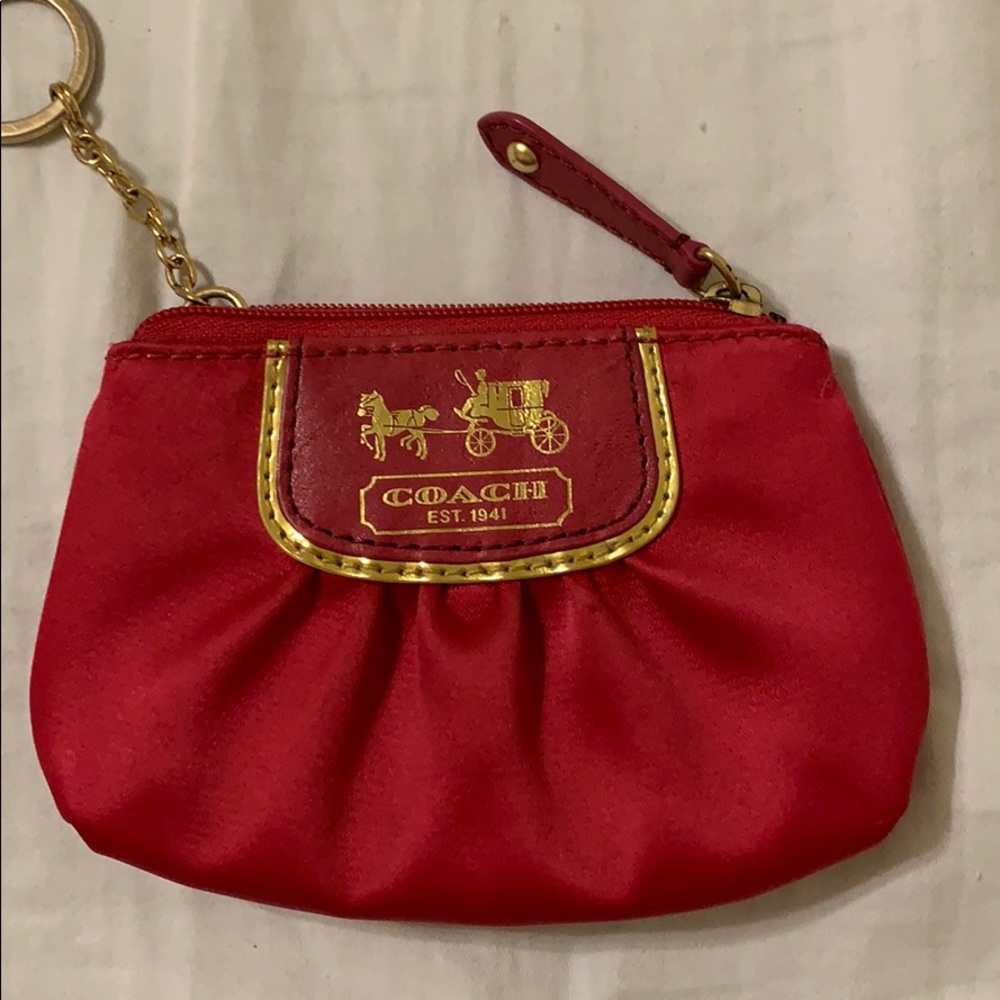 Coach keychain pouch